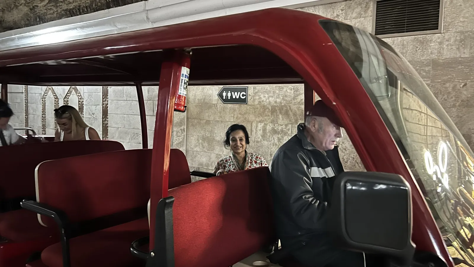 The Cricova train, 100 meters down